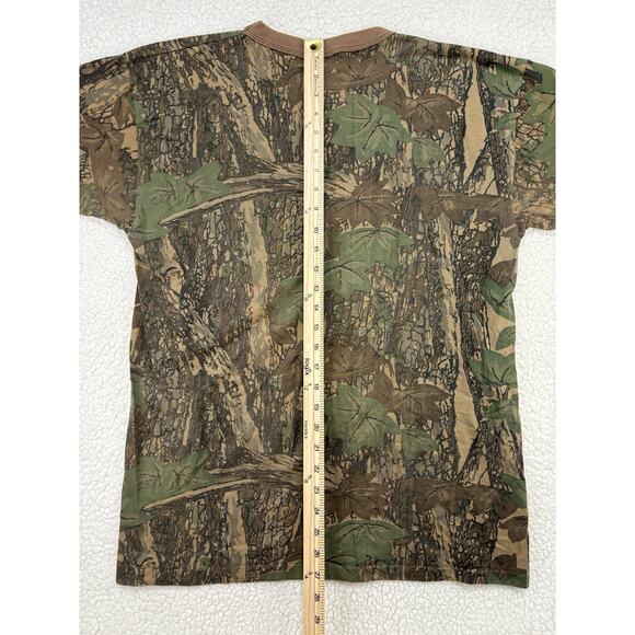 Vtg Trebark Camo T shirt Mens XL Short Sleeve USA Single Stitch Ace Sportswear - Picture 7 of 7